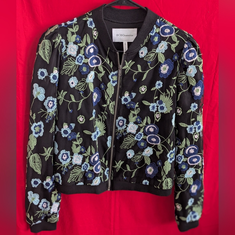 Bcbg Generation Embroidered Jacket - image 1